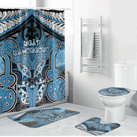 Aotearoa Iwi Ngati Kahungunu Bathroom Set Maori Kowhaiwhai Pattern