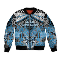 Aotearoa Iwi Ngati Kahungunu Personalised Bomber Jacket Maori Kowhaiwhai Pattern