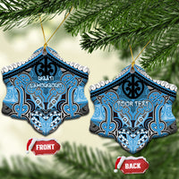 Aotearoa Iwi Ngati Kahungunu Personalised Ceramic Ornament Maori Kowhaiwhai Pattern