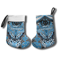 Aotearoa Iwi Ngati Kahungunu Personalised Christmas Stocking Maori Kowhaiwhai Pattern