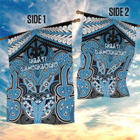 Aotearoa Iwi Ngati Kahungunu Garden Flag Maori Kowhaiwhai Pattern