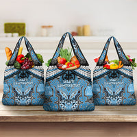 Aotearoa Iwi Ngati Kahungunu Grocery Bag Maori Kowhaiwhai Pattern