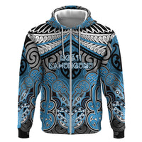 Aotearoa Iwi Ngati Kahungunu Personalised Hoodie Maori Kowhaiwhai Pattern