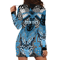 Aotearoa Iwi Ngati Kahungunu Personalised Hoodie Dress Maori Kowhaiwhai Pattern