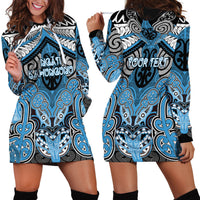 Aotearoa Iwi Ngati Kahungunu Personalised Hoodie Dress Maori Kowhaiwhai Pattern
