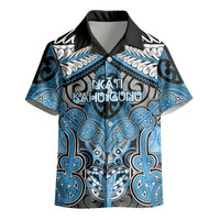 Aotearoa Iwi Ngati Kahungunu Personalised Kid Hawaiian Shirt Maori Kowhaiwhai Pattern