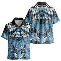 Aotearoa Iwi Ngati Kahungunu Personalised Kid Hawaiian Shirt Maori Kowhaiwhai Pattern