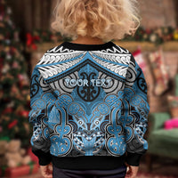 Aotearoa Iwi Ngati Kahungunu Personalised Kid Ugly Christmas Sweater Maori Kowhaiwhai Pattern