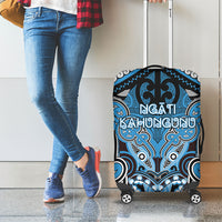 Aotearoa Iwi Ngati Kahungunu Luggage Cover Maori Kowhaiwhai Pattern