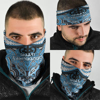 Aotearoa Iwi Ngati Kahungunu Neck Gaiter Maori Kowhaiwhai Pattern