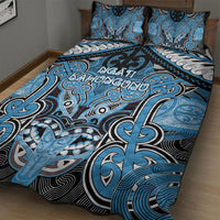 Aotearoa Iwi Ngati Kahungunu Quilt Bed Set Maori Kowhaiwhai Pattern