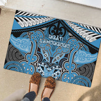 Aotearoa Iwi Ngati Kahungunu Rubber Doormat Maori Kowhaiwhai Pattern