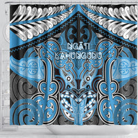 Aotearoa Iwi Ngati Kahungunu Shower Curtain Maori Kowhaiwhai Pattern