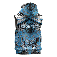 Aotearoa Iwi Ngati Kahungunu Personalised Sleeveless Hoodie Maori Kowhaiwhai Pattern