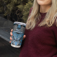 Aotearoa Iwi Ngati Kahungunu Personalised Tumbler Cup Maori Kowhaiwhai Pattern