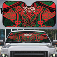 Aotearoa Iwi Tuhoe Auto Sun Shade Maori Kowhaiwhai Pattern