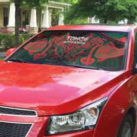 Aotearoa Iwi Tuhoe Auto Sun Shade Maori Kowhaiwhai Pattern