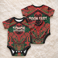 Aotearoa Iwi Tuhoe Personalised Baby Onesie Maori Kowhaiwhai Pattern