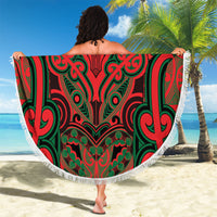 Aotearoa Iwi Tuhoe Beach Blanket Maori Kowhaiwhai Pattern