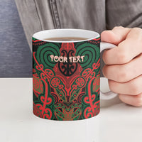 Aotearoa Iwi Tuhoe Personalised Ceramic Mug Maori Kowhaiwhai Pattern