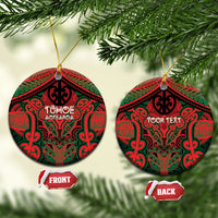 Aotearoa Iwi Tuhoe Personalised Ceramic Ornament Maori Kowhaiwhai Pattern