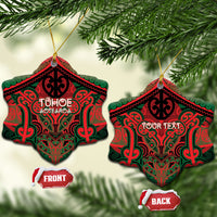 Aotearoa Iwi Tuhoe Personalised Ceramic Ornament Maori Kowhaiwhai Pattern