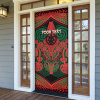 Aotearoa Iwi Tuhoe Personalised Door Cover Maori Kowhaiwhai Pattern