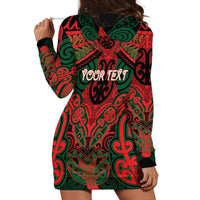 Aotearoa Iwi Tuhoe Personalised Hoodie Dress Maori Kowhaiwhai Pattern