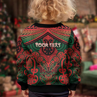 Aotearoa Iwi Tuhoe Personalised Kid Ugly Christmas Sweater Maori Kowhaiwhai Pattern