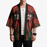 Aotearoa Iwi Tuhoe Personalised Kimono Maori Kowhaiwhai Pattern