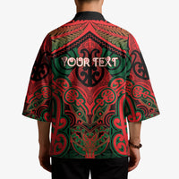 Aotearoa Iwi Tuhoe Personalised Kimono Maori Kowhaiwhai Pattern