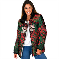 Aotearoa Iwi Tuhoe Personalised Padded Jacket Maori Kowhaiwhai Pattern