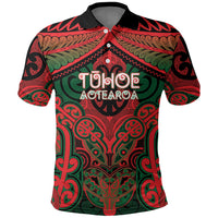 Aotearoa Iwi Tuhoe Personalised Polo Shirt Maori Kowhaiwhai Pattern