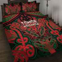 Aotearoa Iwi Tuhoe Quilt Bed Set Maori Kowhaiwhai Pattern