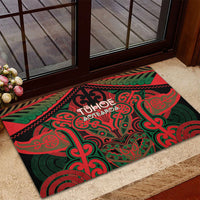 Aotearoa Iwi Tuhoe Rubber Doormat Maori Kowhaiwhai Pattern