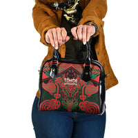 Aotearoa Iwi Tuhoe Shoulder Handbag Maori Kowhaiwhai Pattern