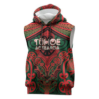 Aotearoa Iwi Tuhoe Personalised Sleeveless Hoodie Maori Kowhaiwhai Pattern