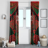 Aotearoa Iwi Tuhoe Window Curtain Maori Kowhaiwhai Pattern