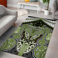 Aotearoa Iwi Whakatohea Area Rug Maori Kowhaiwhai Pattern