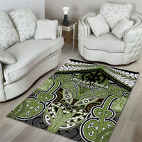 Aotearoa Iwi Whakatohea Area Rug Maori Kowhaiwhai Pattern