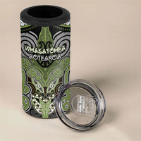 Aotearoa Iwi Whakatohea Personalised 4 in 1 Can Cooler Tumbler Maori Kowhaiwhai Pattern