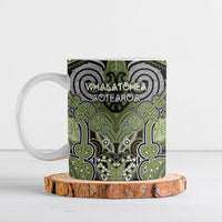 Aotearoa Iwi Whakatohea Personalised Ceramic Mug Maori Kowhaiwhai Pattern