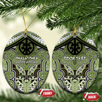 Aotearoa Iwi Whakatohea Personalised Ceramic Ornament Maori Kowhaiwhai Pattern