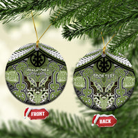Aotearoa Iwi Whakatohea Personalised Ceramic Ornament Maori Kowhaiwhai Pattern