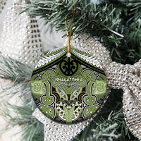 Aotearoa Iwi Whakatohea Personalised Ceramic Ornament Maori Kowhaiwhai Pattern