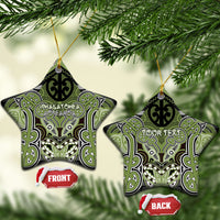 Aotearoa Iwi Whakatohea Personalised Ceramic Ornament Maori Kowhaiwhai Pattern