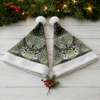 Aotearoa Iwi Whakatohea Personalised Christmas Santa Hat Maori Kowhaiwhai Pattern