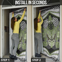 Aotearoa Iwi Whakatohea Personalised Door Cover Maori Kowhaiwhai Pattern