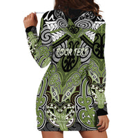 Aotearoa Iwi Whakatohea Personalised Hoodie Dress Maori Kowhaiwhai Pattern
