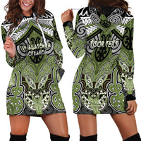 Aotearoa Iwi Whakatohea Personalised Hoodie Dress Maori Kowhaiwhai Pattern